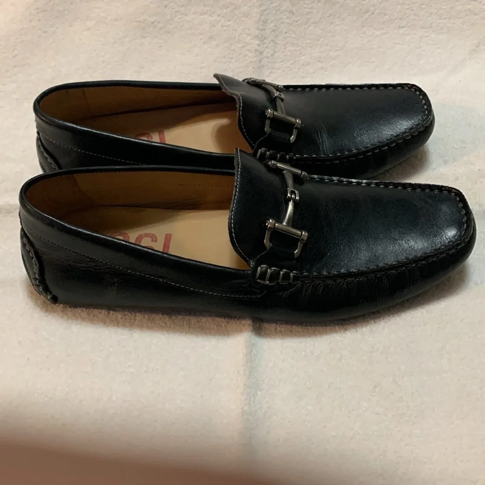 1901 Destin Horsebit Men’s Black Leather Slip On Shoe 11